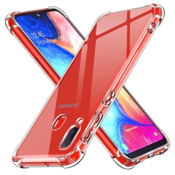 Калъф за Samsung Galaxy A20e - Удароустойчив Прозрачен Силиконов - Прозрачен