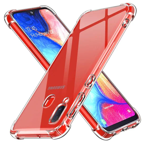 Калъф за Samsung Galaxy A20e - Удароустойчив Прозрачен Силиконов - Прозрачен