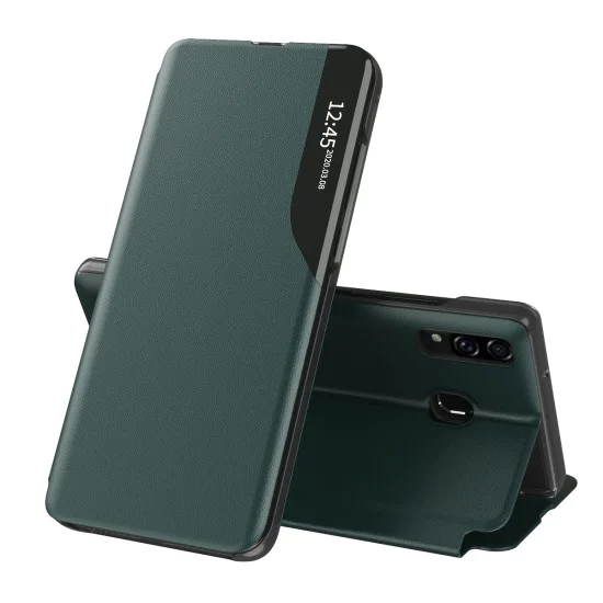 Калъф за Samsung Galaxy A20e - eFold Series - Тъмно зелен