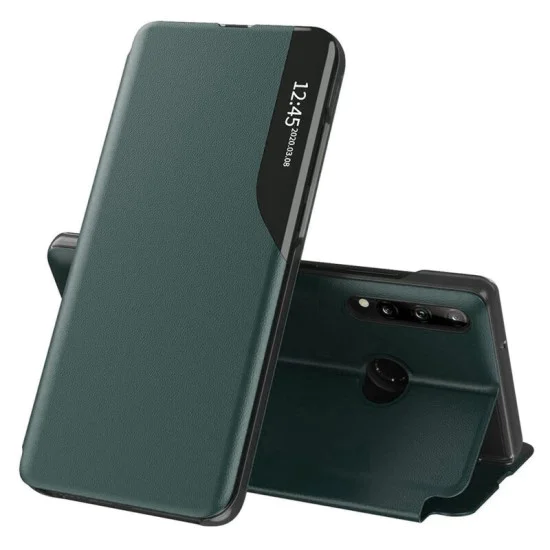 Калъф за Samsung Galaxy A20s - eFold Series - Тъмно зелен