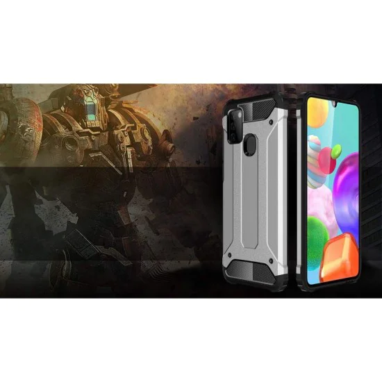 Калъф за Samsung Galaxy A21s - Hybrid Armor - Черен
