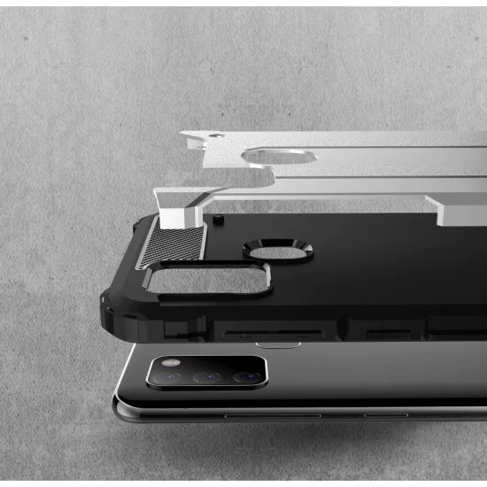 Калъф за Samsung Galaxy A21s - Hybrid Armor - Черен