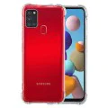 Калъф за Samsung Galaxy A21s - Удароустойчив Прозрачен Силиконов - Прозрачен