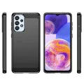 Калъф за Samsung Galaxy A23 4G / A23 5G - Carbon Silicone - Черен