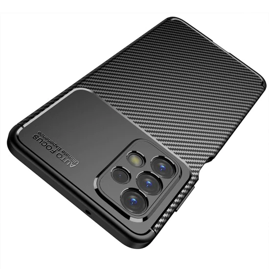 Калъф за Samsung Galaxy A23 4G / A23 5G - CarbonFiber - Черен