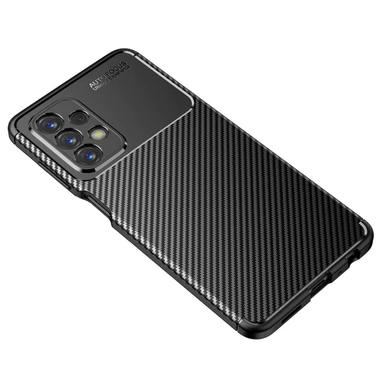 Калъф за Samsung Galaxy A23 4G / A23 5G - CarbonFiber - Черен