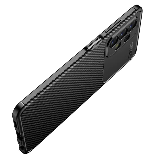 Калъф за Samsung Galaxy A23 4G / A23 5G - CarbonFiber - Черен