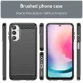 Калъф за Samsung Galaxy A24 - Carbon Silicone - Черен