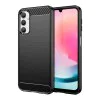 Калъф за Samsung Galaxy A24 - Carbon Silicone - Черен