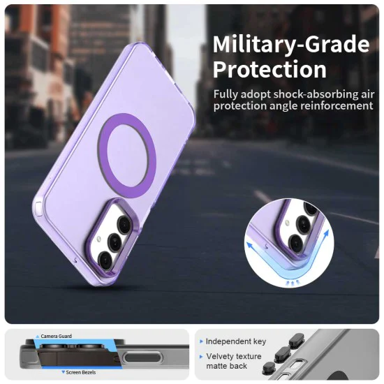 Калъф за Samsung Galaxy A25 5G - CandyCase MagSafe - Лилав