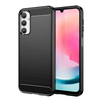 Калъф за Samsung Galaxy A25 5G - Carbon Silicone - Черен