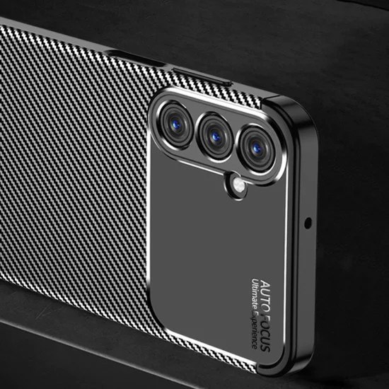 Калъф за Samsung Galaxy A25 5G - CarbonFiber - Черен