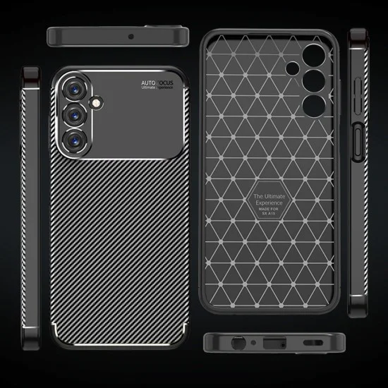 Калъф за Samsung Galaxy A25 5G - CarbonFiber - Черен
