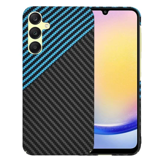 Калъф за Samsung Galaxy A25 5G - Carbonite FiberShell - Blue Pulse