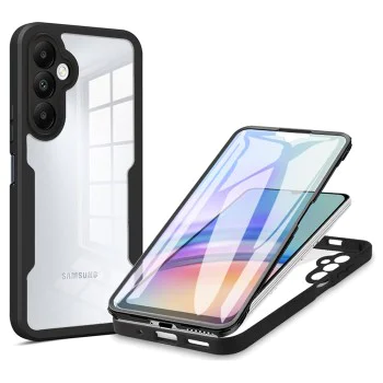 Калъф за Samsung Galaxy A25 5G + Протектор - ColorVerse 360 ​​Series - Черен