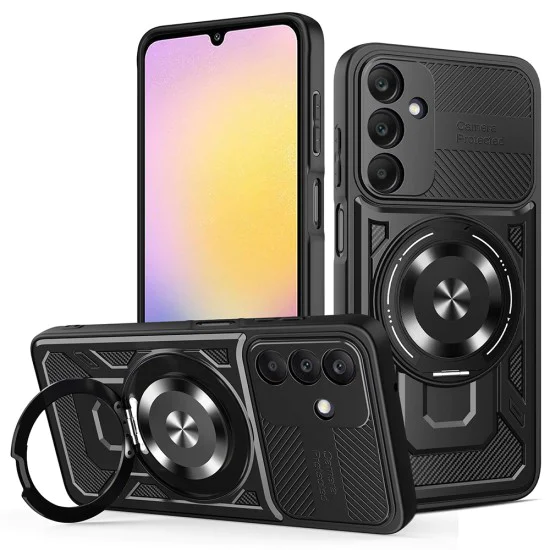 Калъф за Samsung Galaxy A25 5G - RuggedCam - Черен