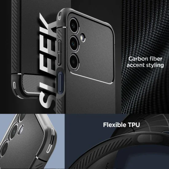 Калъф за Samsung Galaxy A25 5G - Spigen - Rugged Armor - черен