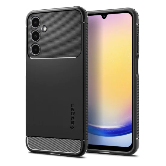 Калъф за Samsung Galaxy A25 5G - Spigen - Rugged Armor - черен