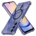 Калъф за Samsung Galaxy A25 5G - Techsuit - Удароустойчив Clear Silicone MagSafe - Опушено Черен