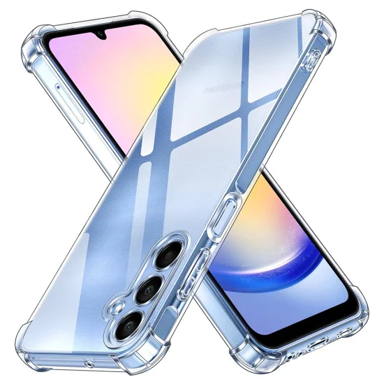 Калъф за Samsung Galaxy A25 5G - Удароустойчив Прозрачен Силиконов - Прозрачен