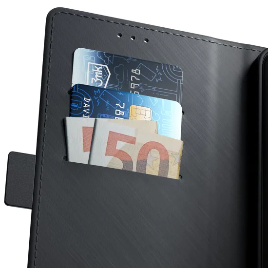 Калъф за Samsung Galaxy A26 5G - 3mk - Wallet Case - Черен