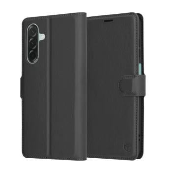 Калъф за Samsung Galaxy A26 5G - Кожено Протектор - Черен