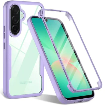 Калъф за Samsung Galaxy A26 5G + Протектор - ColorVerse 360 ​​Series - Лилав