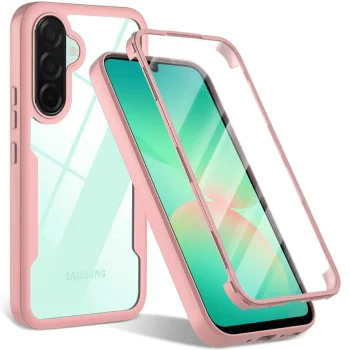 Калъф за Samsung Galaxy A26 5G + Протектор - ColorVerse 360 ​​Series - Розов