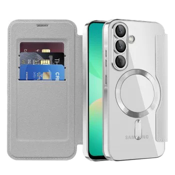 Калъф за Samsung Galaxy A26 5G - SmartMag Book Case - Сив