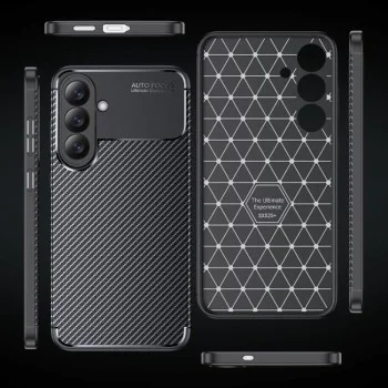 Калъф за Samsung Galaxy A27 5G - CarbonFiber - Techsuit - Черен