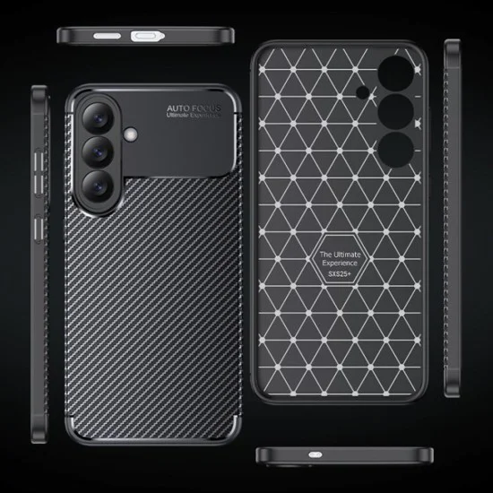 Калъф за Samsung Galaxy A27 5G - CarbonFiber - Techsuit - Черен