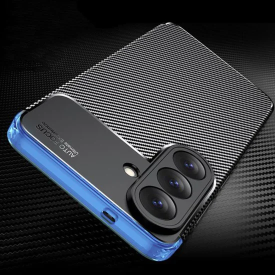 Калъф за Samsung Galaxy A27 5G - CarbonFiber - Techsuit - Черен
