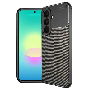 Калъф за Samsung Galaxy A27 5G - CarbonFiber - Techsuit - Черен