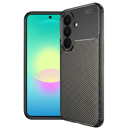 Калъф за Samsung Galaxy A27 5G - CarbonFiber - Techsuit - Черен