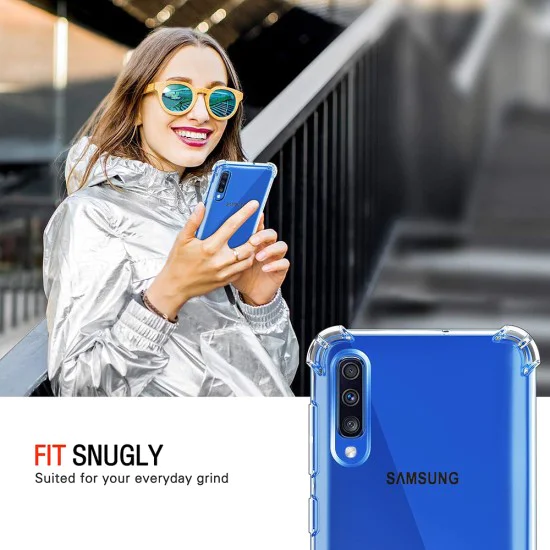 Калъф за Samsung Galaxy A30s / A50 / A50s - Удароустойчив Прозрачен Силиконов - Прозрачен