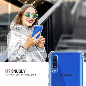 Калъф за Samsung Galaxy A30s / A50 / A50s - Удароустойчив Прозрачен Силиконов - Прозрачен