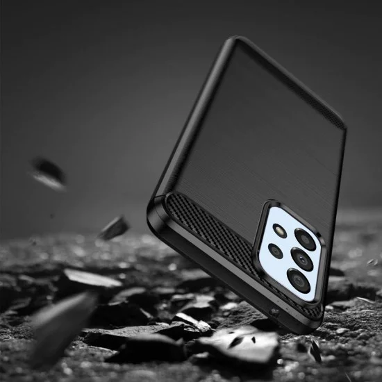 Калъф за Samsung Galaxy A33 5G - Carbon Silicone - Черен