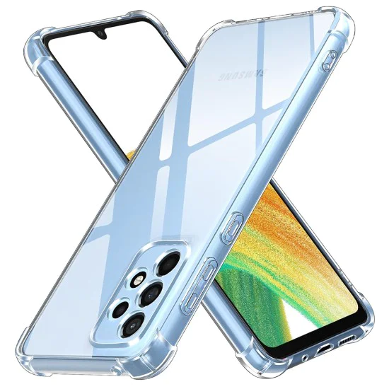 Калъф за Samsung Galaxy A33 5G - Удароустойчив Прозрачен Силиконов - Прозрачен