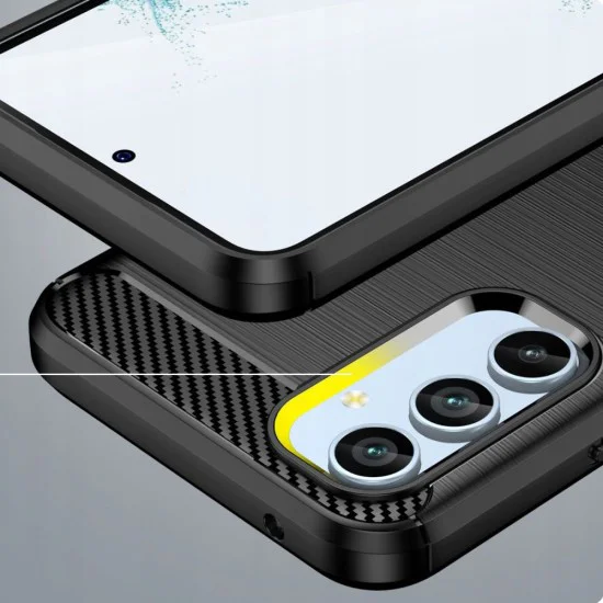 Калъф за Samsung Galaxy A34 5G - Carbon Silicone - Черен