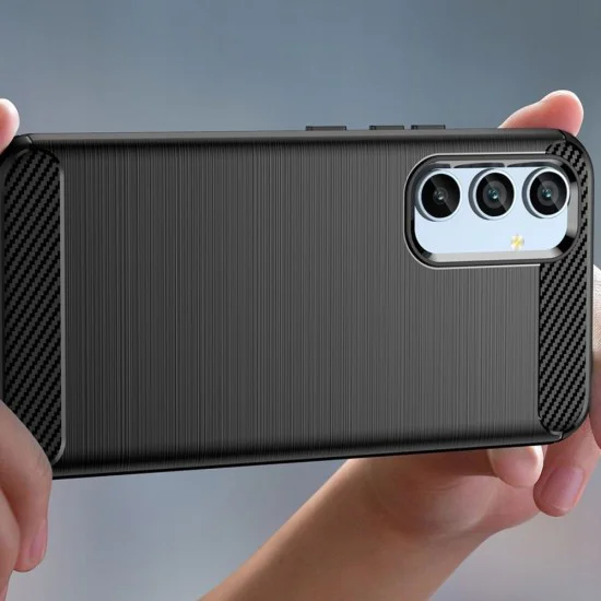 Калъф за Samsung Galaxy A34 5G - Carbon Silicone - Черен