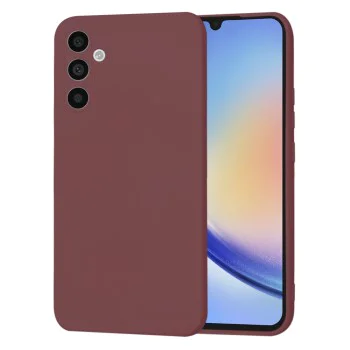 Калъф за Samsung Galaxy A34 5G - Techsuit - SoftFlex - Сливово червен