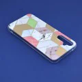 Калъф за Samsung Galaxy A34 5G - серия Marble - лилав шестостен