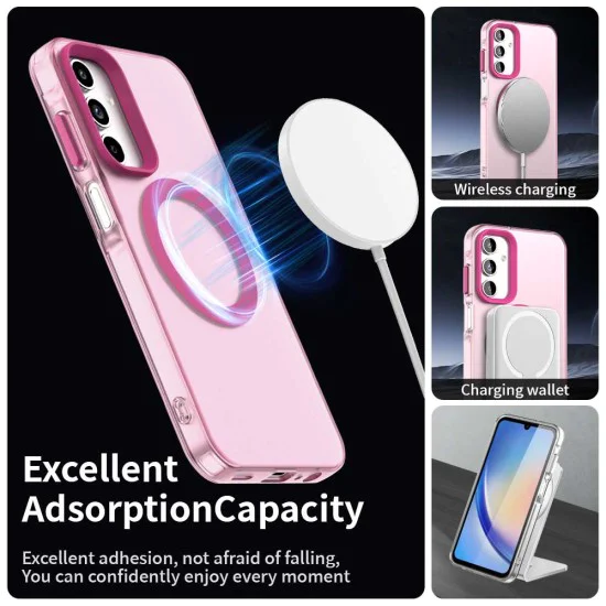 Калъф за Samsung Galaxy A35 5G - CandyCase MagSafe - Розов