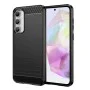 Калъф за Samsung Galaxy A35 5G - Carbon Silicone - Черен