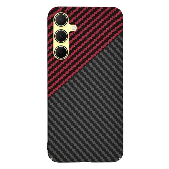 Калъф за Samsung Galaxy A35 5G - Carbonite FiberShell - Red Vortex