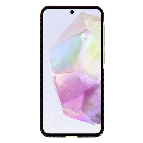 Калъф за Samsung Galaxy A35 5G - Carbonite FiberShell - Red Vortex