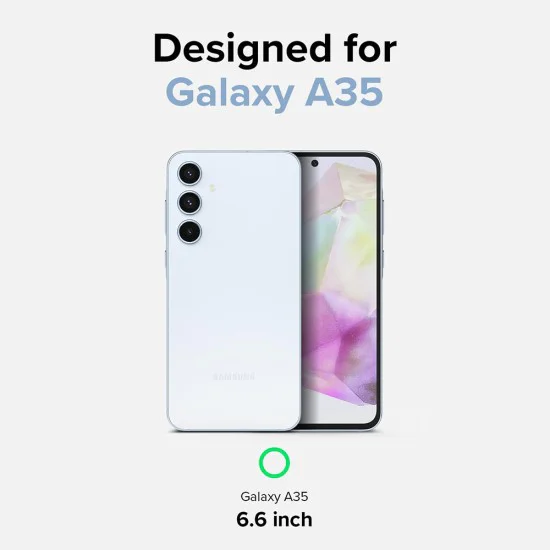 Калъф за Samsung Galaxy A35 5G - Ringke Fusion Card - Прозрачен