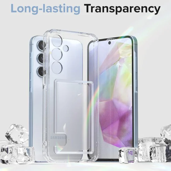 Калъф за Samsung Galaxy A35 5G - Ringke Fusion Card - Прозрачен