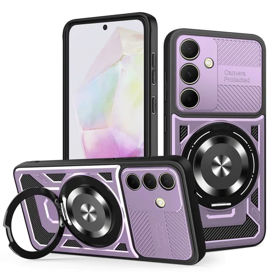 Калъф за Samsung Galaxy A35 5G - RuggedCam - Лилав