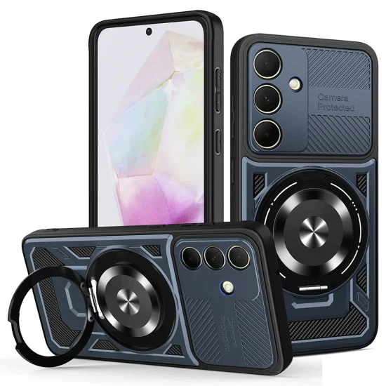 Калъф за Samsung Galaxy A35 5G - RuggedCam - Син